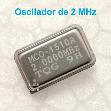 Oscilador De Cuarzo 2 MHz -...