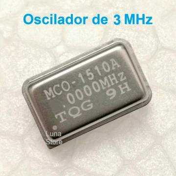 Oscilador De Cuarzo 3 MHz -...
