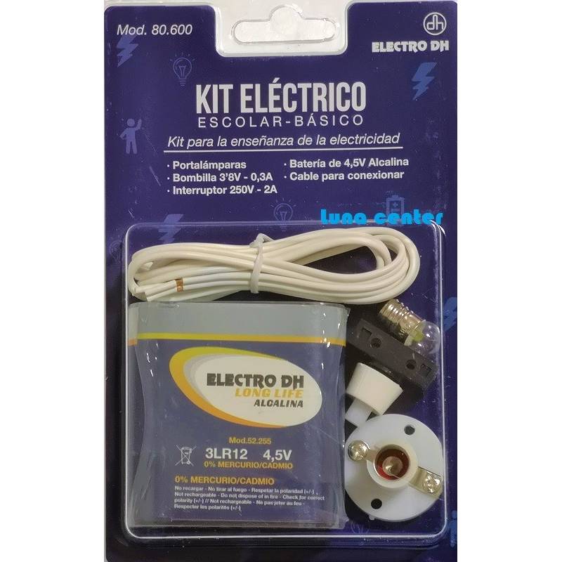 Kit Electrico Escolar Cable, Socate, Bombillo E Int. Kit-esc