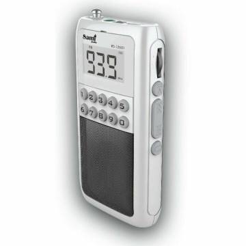 Mini Radio Digital FM Con Altavoz - 26 Memorias - Batería Recargable - Micro SD
